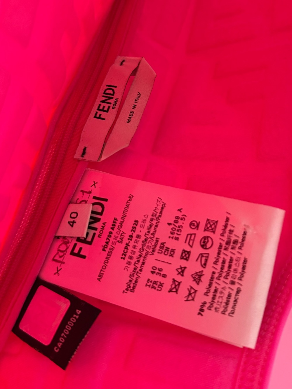 NWT Fendi x Nicki Minaj capsule collection pink dress 40 4 $2,200 - Picture 10 of 16